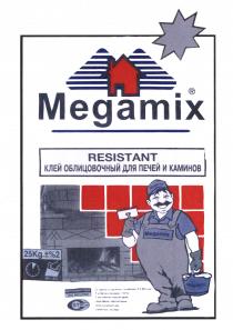 Megamix RESISTANT КЛЕЙ ОБЛИЦОВАЧНЫЙ ДЛЯ ПЕЧЕЙ И КАМИНОВ