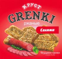 GRENKI КРУСТ ржаные Салями Сухарики-гренки