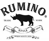RUMINO TRADE MARK since STYLE PREMIUM QUALITY JEANS
