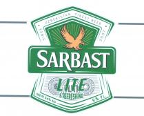 SARBAST SINCE 2007 UZBEKISTAN FINEST BEER LITE & REFRESHING