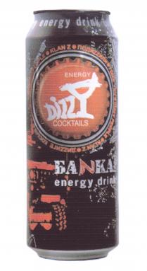 DIZZY ENERGY COCKTAILS БАNKA ENERGY DRINKS