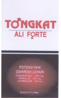 TONGKAT ALI FORTE Potensiyani oshirish uchun tongkat ali-200mg tribulis-50mg epimedium-50 mg