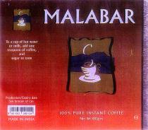 MALABAR To cup of hot water or milk add one teaspoon of coffee and sugar to taste