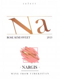 select ROSE SEMI SWEET NARGIS WINE FROM UZBEKISTAN