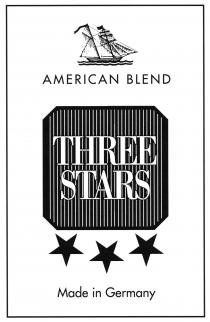 AMERICAN BLEND, THREE STARS, Made in Germany.