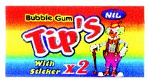 TIP'S Buble Gum With sticker x2 NiL