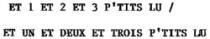 ET 1 ET 2 ET 3 P'TITS LU / ET UN ET DEUX ET TROIS P'TITS LU