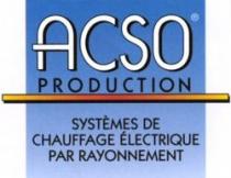 ACSO PRODUCTION SYSTÈMES DE CHAUFFAGE ÉLECTRIQUE PAR RAYONNEMENT