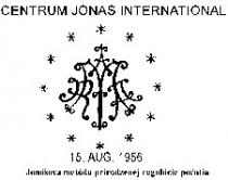 CENTRUM JONAS INTERNATIONAL 15. AUG. 1956 Jonásova metóda prirodzenej regulácie pocatia