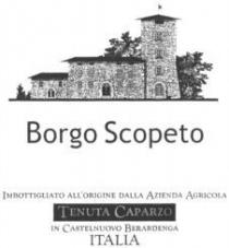 Borgo Scopeto IMBOTTIGLIATO ALL'ORIGINE DALLA AZIENDA AGRICOLA TENUTA CAPARZO IN CASTELNUOVO