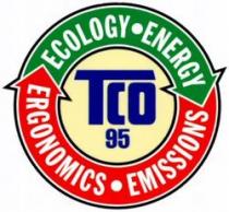 TCO 95 ECOLOGY ENERGY ERGONOMICS EMISSIONS