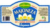 zvijezda MAJONEZA 40% MANJE MASNOCE! lagana