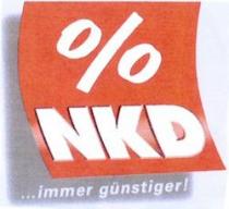 % NKD ...immer günstiger!