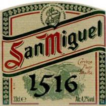 San Miguel 1516 Cerveza Puro Malta