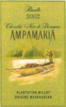 Récolte 2002 Chocolat noir de Domaine AMPAMAKIA PLANTATION MILLOT ORIGINE MADAGASCAR
