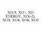 XO-5, XO+, XO ENERGY, XO(-2), XO3, XO4, XO6, XO2