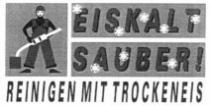 EISKALT SAUBER! REINIGEN MIT TROCKENEIS