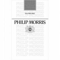 PHILIP MORRIS PM SUPREME FINEST SELECTED TOBACCOS