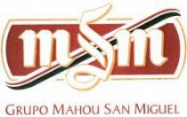 m & m GRUPO MAHOU SAN MIGUEL