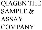QIAGEN THE SAMPLE & ASSAY COMPANY