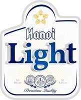 Hanoi Light BREWED FROM FINEST INGREDIENTS SINCE 1890 Vol 355ml Alc. 4.2% v/v Premium Quality