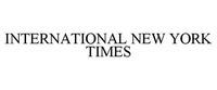 INTERNATIONAL NEW YORK TIMES