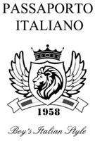 PASSAPORTO ITALIANO 1958 Boy's Italian Style