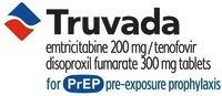 Truvada emtricitabine 200 mg / tenofovir disoproxil fumarate 300 mg tablets for PrEP pre-exposure prophylaxis