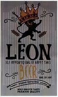 LEON SELF APPOINTED KING OF HAPPY TIMES BEER EST. IN 1937 Original Cyprus Brew BOLD SMOOTH TASTE PREMIUM QUALITY