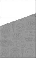 ES 20 FACTORY N° 25 DIST. OF VA. 20 SINCE 1896 20 CIGARETTES 20 GARETTES FILTER CIGARETTES A 20 20 FACTORY N° 25 DIST. OF VA.