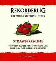 REKORDERLIG PREMIUM SWEDISH CIDER STRAWBERRY-LIME