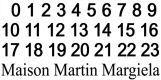 0 1 2 3 4 5 6 7 8 9 10 11 12 13 14 15 16 17 18 19 20 21 22 23 Maison Martin Margiela