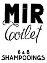 MIR TOILET