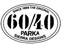 SINCE 1968 THE ORIGINAL 60/40 PARKA SIERRA DESIGNS