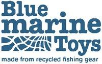 Blue marine Toys made from recycled fishing gear