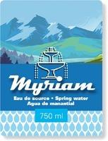 Myriam Eau de source · Spring water Agua de manantial 750 ml