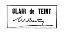 CLAIR de TEINT