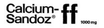 Calcium-Sandoz FF 1000 mg