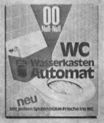 OO Null-Null WC Wasserkasten Automat