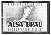 ALSA-BRÄU BIERE D'ALSACE DE LUXE GRUBRT 