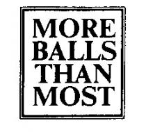 MORE BALLS THAN MOST