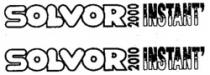 SOLVOR 2000 INSTANT' SOLVOR 2010 INSTANT'