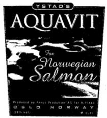YSTAD'S AQUAVIT For Norwegian Salmon Norvegian Salman