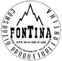 FONTINA CONSORZIO PRODUTTORI FONTINA ZONA DI. PROD. REGIONE AUT. VALLE D'AOSTA D.P.R. 30.10.1955 Nº 1269