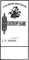 A LA REINE DES FLEURS HÉLIOTROPE BLANC L.T. PIVER