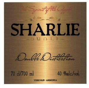 ՇԱՌԼԻ SHARLIE THE SPIRIT OF THE APPLE APPLE BRANDY FINE DOUBLE DISTILATION 70 CL 700ML DISTILERY BAGHDASARYAN 40% ALC VOL YEREVAN ARMENIA