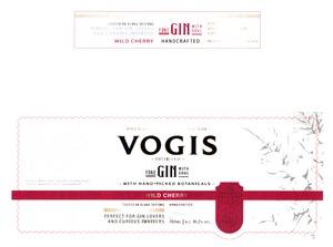 VOGIS FINE GIN WITH SOUL DISTILLED WITH HAND-PICKED BOTANICALS WILD CHERRY 1986