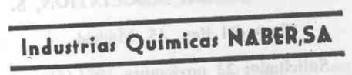 INDUSTRIAS QUIMICAS: NABER, S.A.