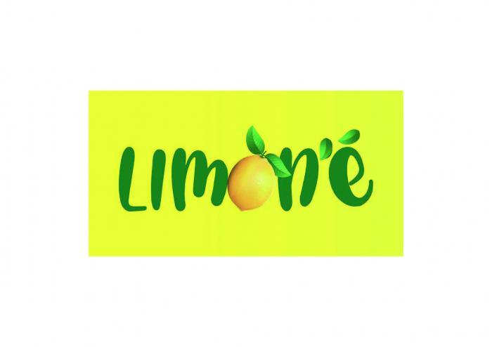 Il marchio compone la scritta LIMON É in colore verde scuro per le lettere L, I, M e N ; in verde