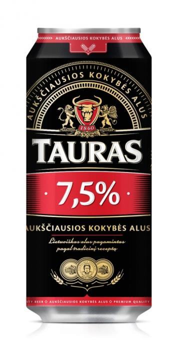 TAURAS 7,5% AUKŠČIAUSIOS KOKYBĖS ALUS